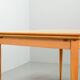 Large Extendable Solid Beech Wooden Dining Table Arno Lambrecht style 1950s