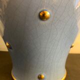 Cracked lamp foot, Longwy enamel Recollets, Beads model