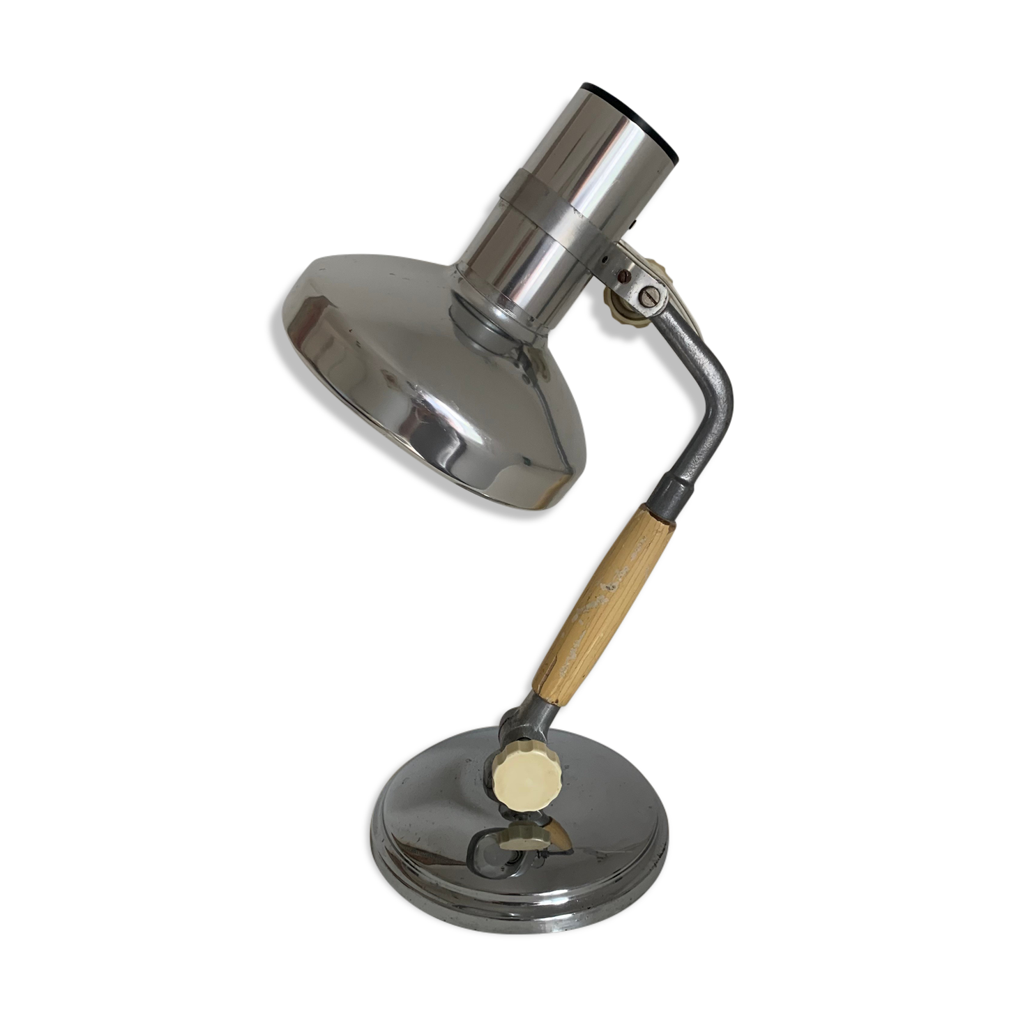 Vintage 1950 industrial table lamp Kurt Rosenthal - 43 cm