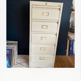 Metal piece of furniture with valves