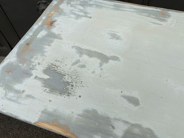 Table de ferme shabby chic sapin 1920s