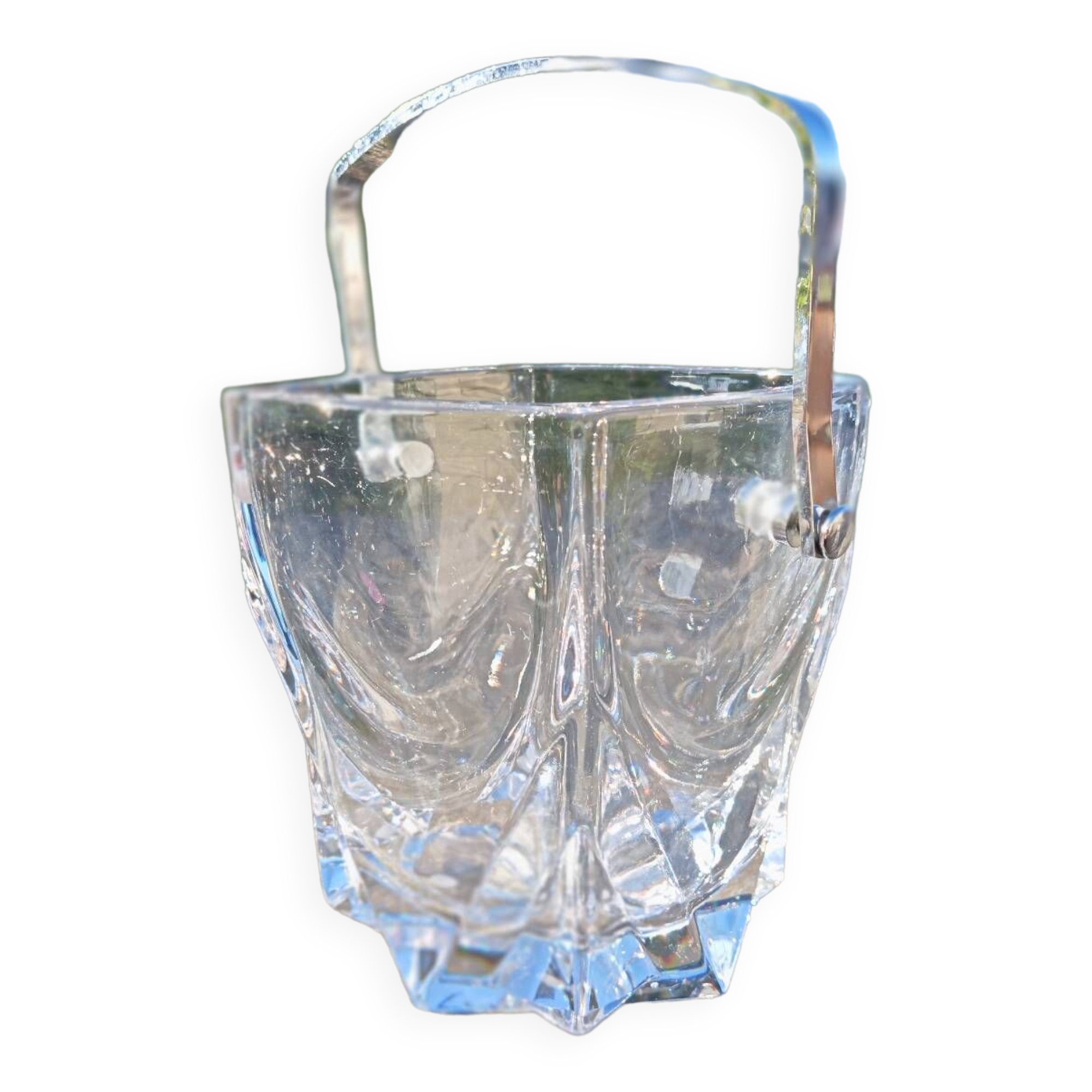 Crystal ice bucket from Sèvres, France