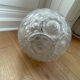 Frosted glass globe pendant art deco