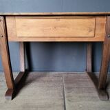 Authentic old solid oak desk in very good condition