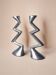 Paire de bougeoirs zigzag, Angleterre, 1980