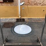 Vintage 70's style plastic pendant light