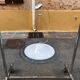 Vintage 70's style plastic pendant light