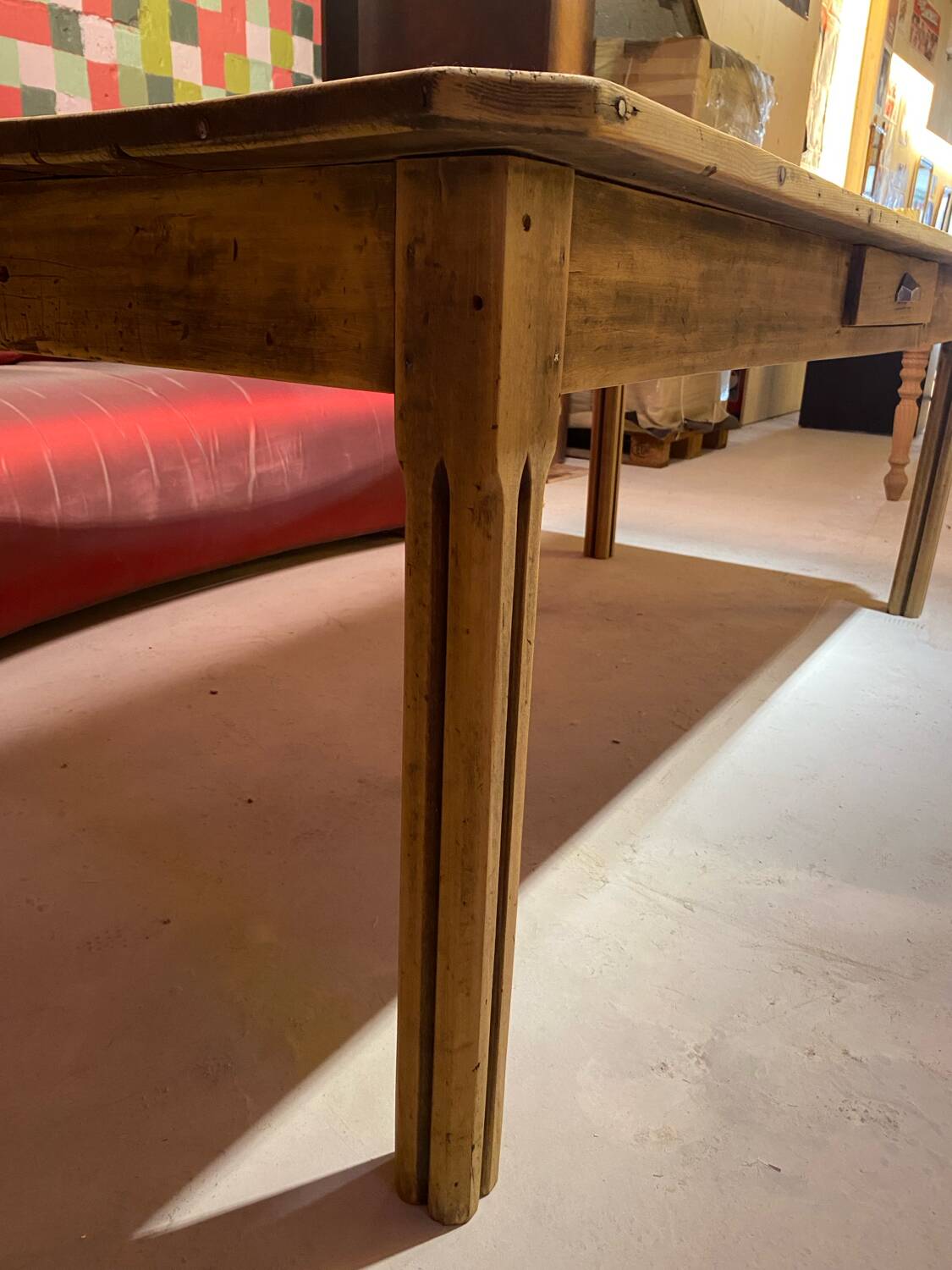 Restored wooden table