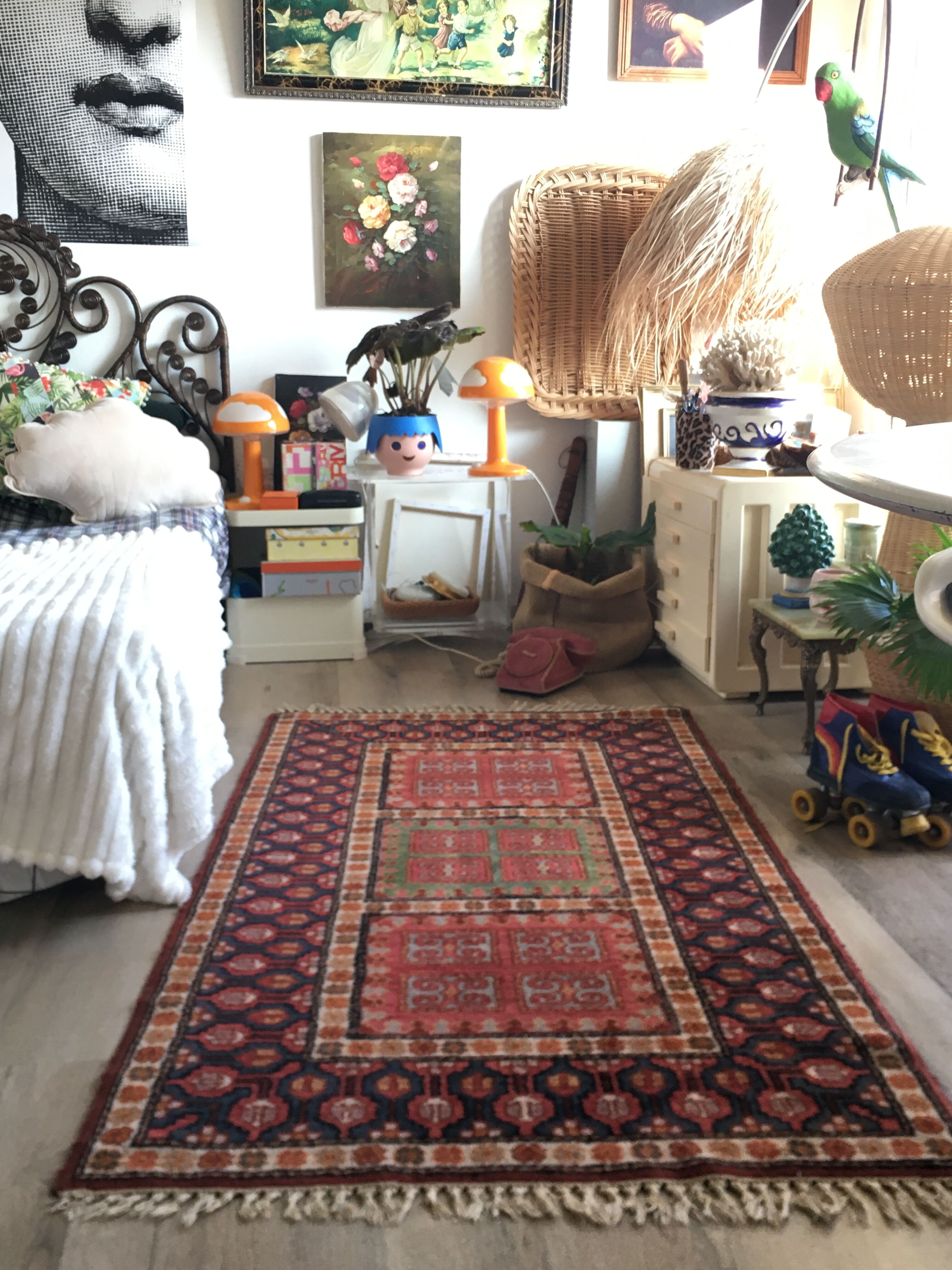 Oriental wool carpet 95x176cm