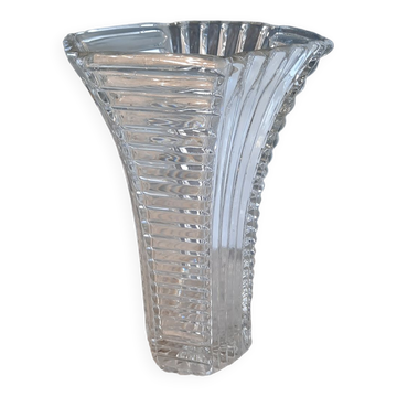 Vase en verre blanc Art Déco