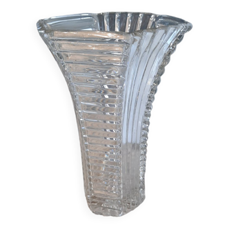Art Deco white glass vase