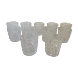 12 Crystal whisky glasses