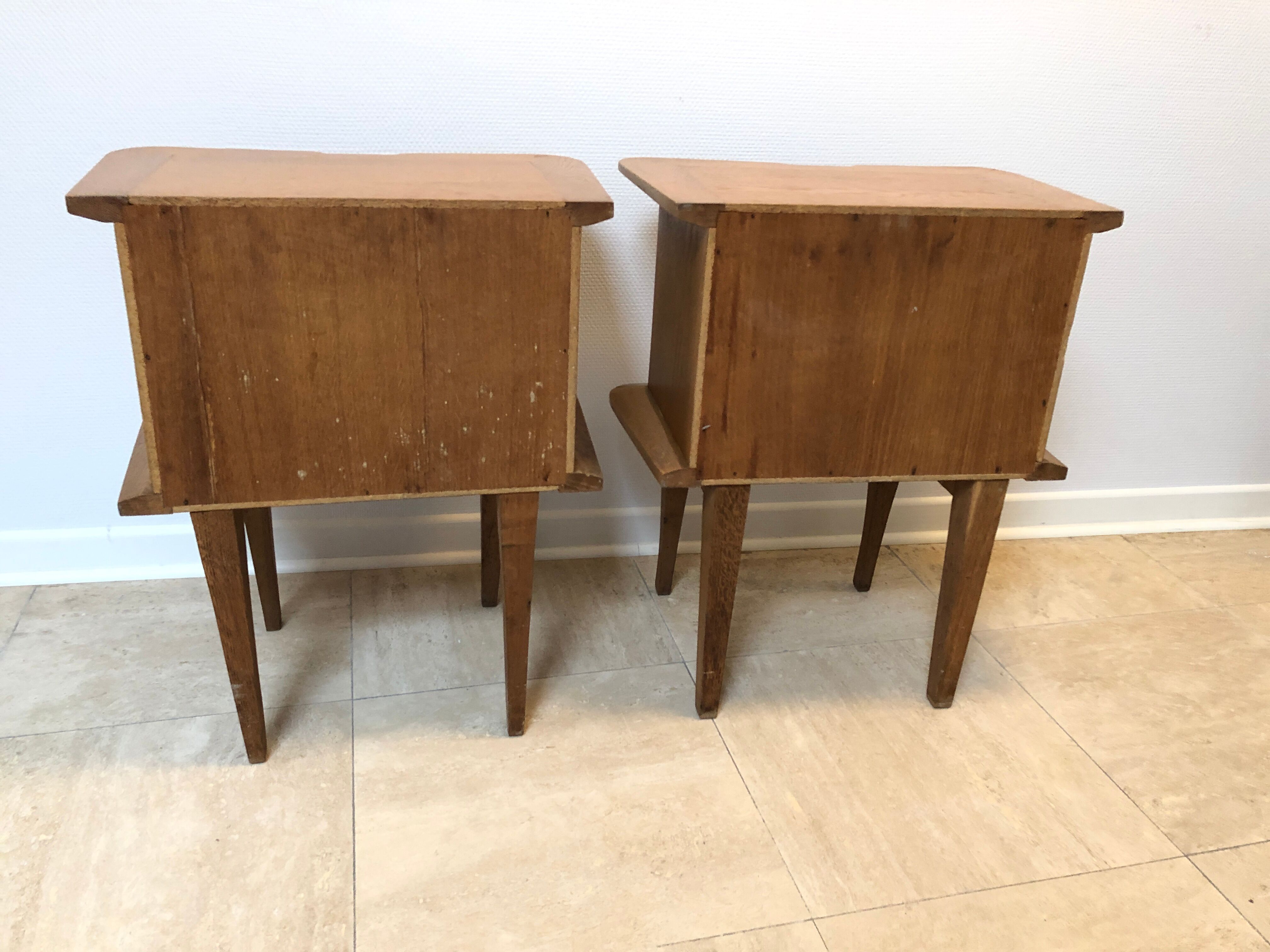 Pair of vintage bedsides, 1950