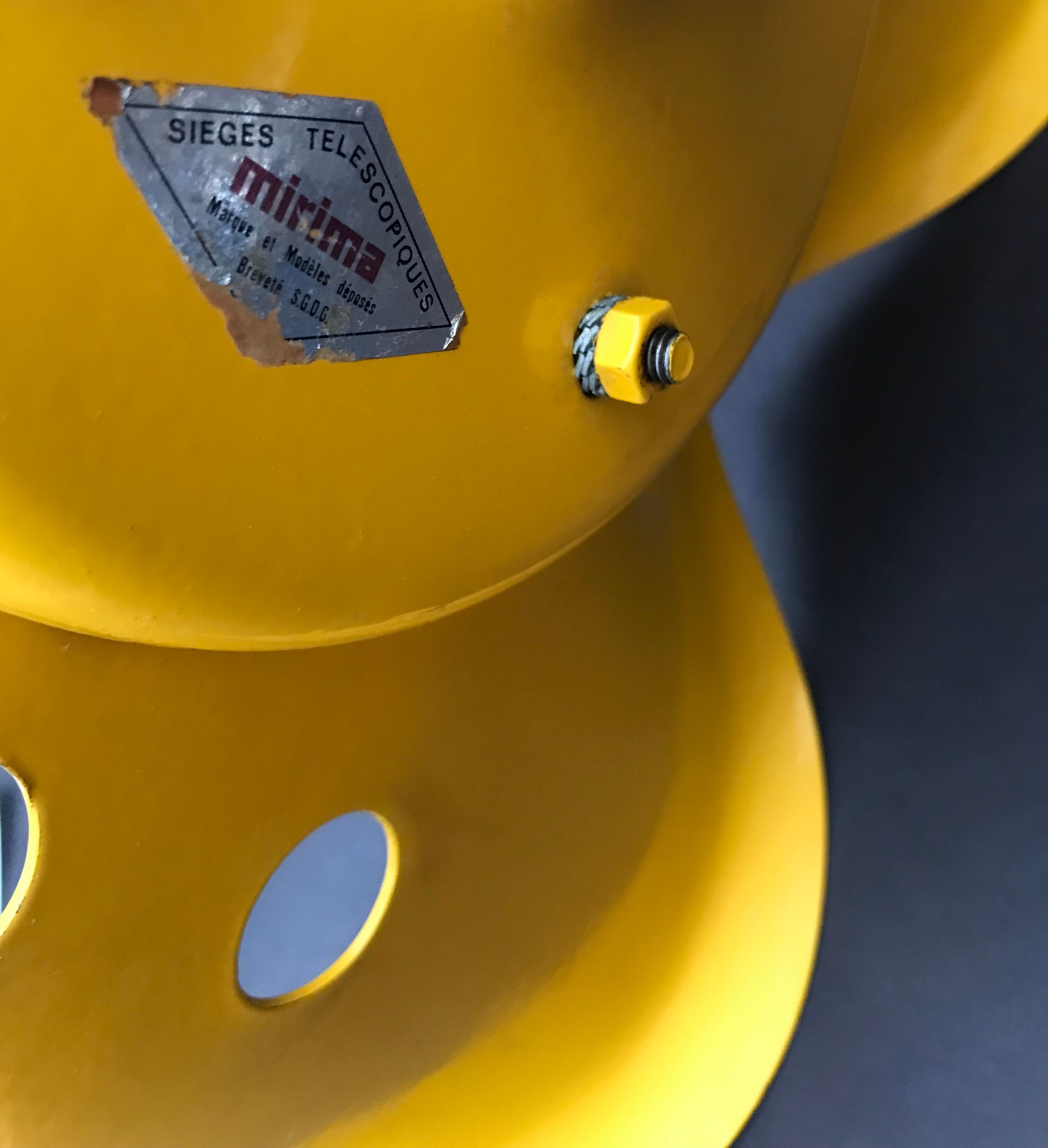 Bar stool "tractor" by Etienne Fermigier for Mirima 1971