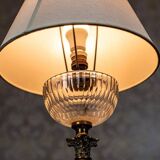 Vintage Prewar Table Lamp with Light Shade, 1930s