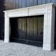 Louis XVI fireplace in Carrara marble