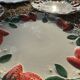 Longchamp antique strawberry barbotine plates
