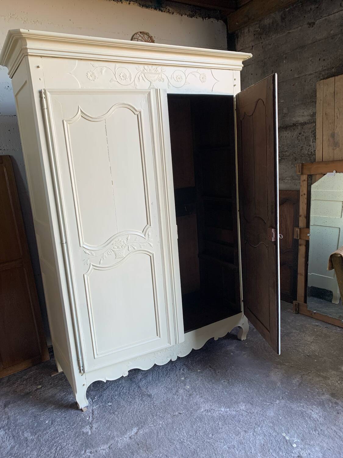 19th Century Bride's Armoire, Dismantlable