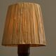 Mid-Century Accent Table Lamp in Solid Oak and Patinated Brass