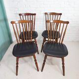 4 chaises style Baumann