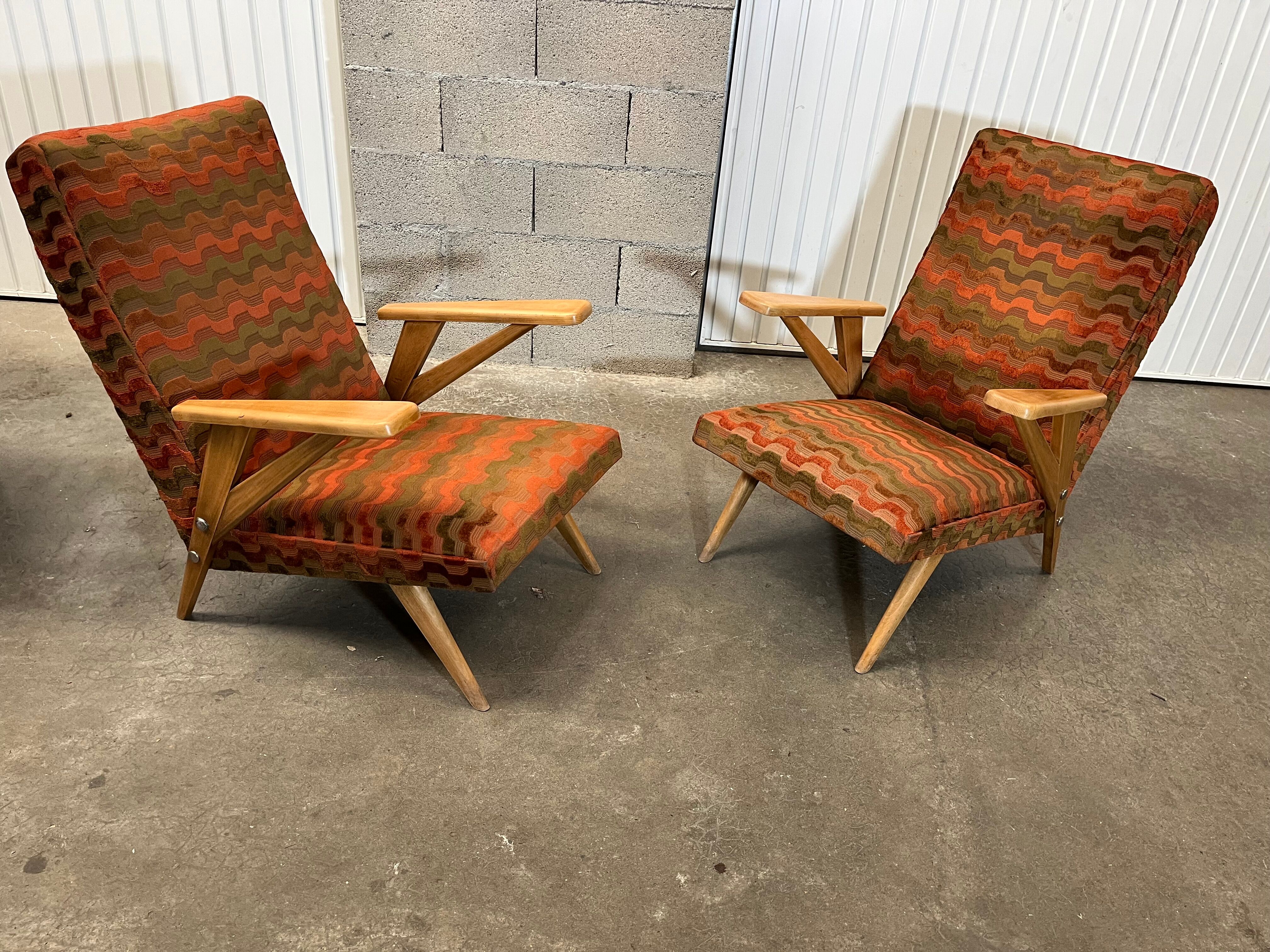 Pair of armchairs from the 60s Italian design
