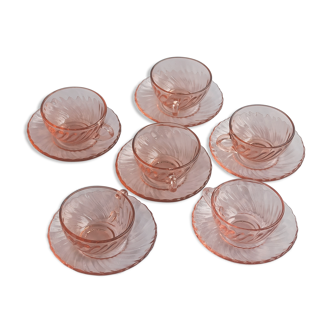 Rosaline Arcoroc coffee cups