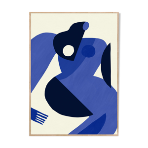 Affiche d'art femme à la peau