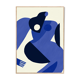 Art poster woman with blue skin 50 x 70 cm