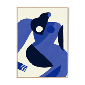 Art poster woman with blue skin 50 x 70 cm