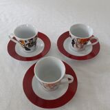 3 coffee cups maxim's paris collection