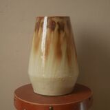 Ceramic vase signature Joseph Talbot La Borne artisanal manufacturing 50s handmade pottery