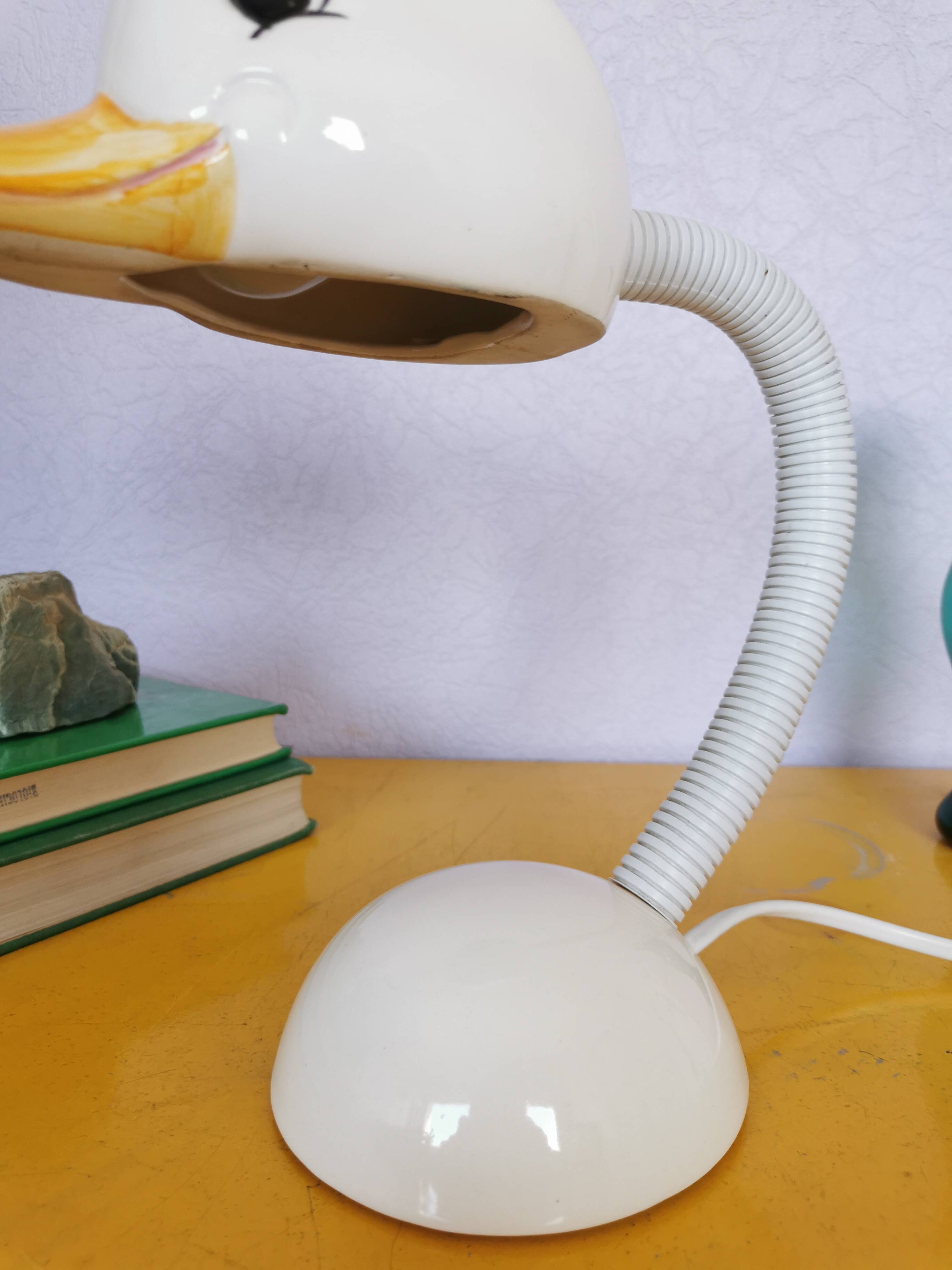 Flexible ceramic duck lamp, 1968