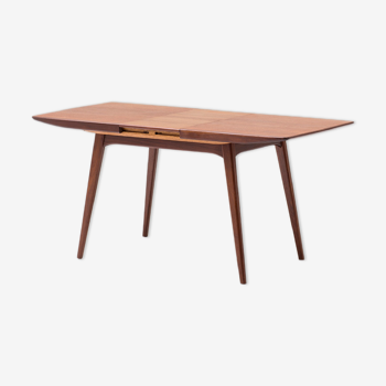 Extendable dining table by Louis Van Teeffelen for Wébé, Dutch design, 60’s