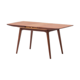 Extendable dining table by Louis Van Teeffelen for Wébé, Dutch design, 60’s