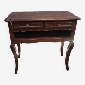 Classic oak side table or console