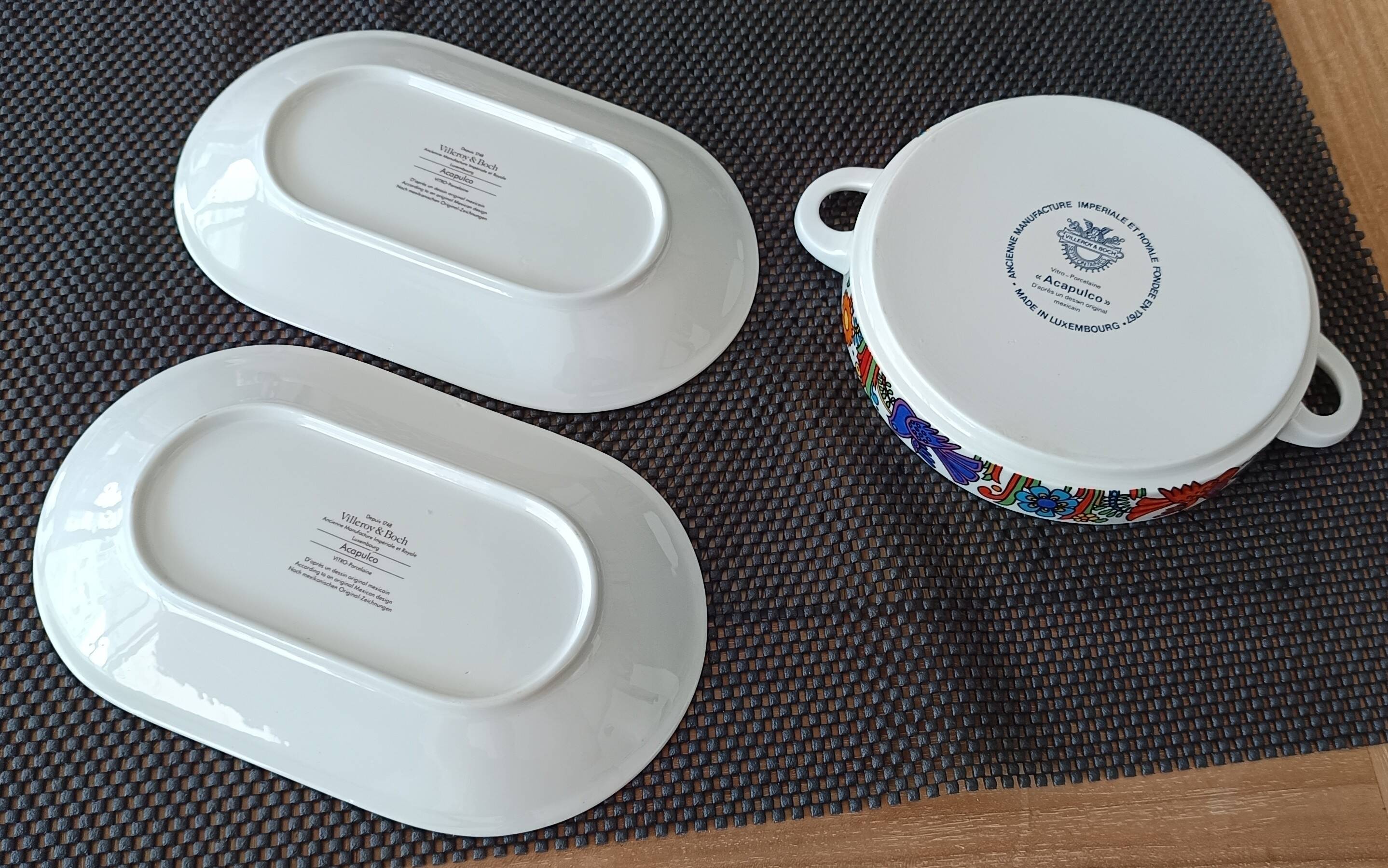 Villeroy & Boch dinner service – Acapulco model (1970s, blue stamp)
