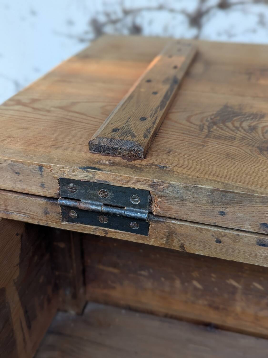 School desk with storage