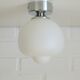 2 appliques, plafonniers en verre opalin