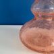 Pink crackle glass vase