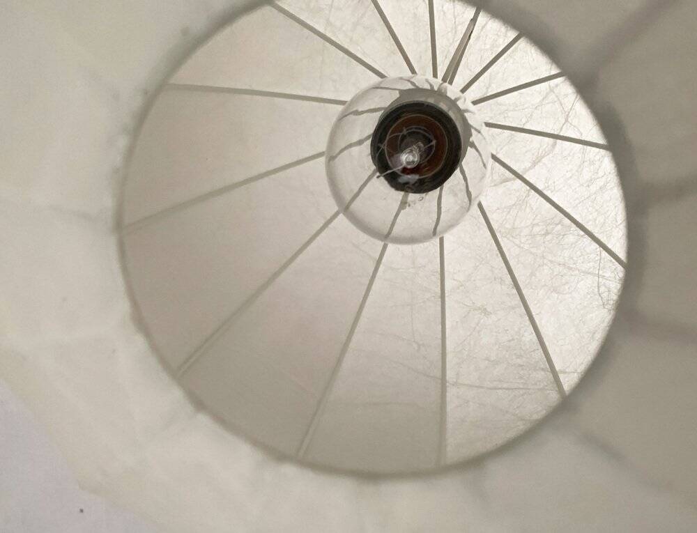 German mid-century cocoon pendant lamps by Friedel Wauer for Goldkant Leuchten, 1960s, set of 2.