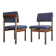 2 x Pali dining chair by Louis van Teeffelen for Wébé, 1960s