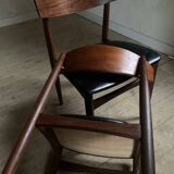 Vintage Scandinavian teak chairs by Henri Walter Klein