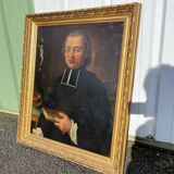 Important portrait 18th century - Philippe Roux, Priest in Périgord - Dated 1751