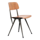 Chaise industrielle scandinave AS87 chêne gris