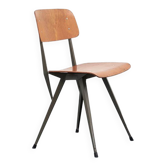 AS87 Scandinavian industrial chair, grey oak