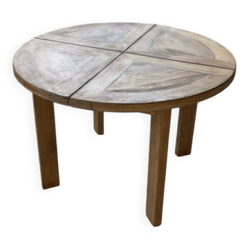 Table ronde en orme Maison Regain