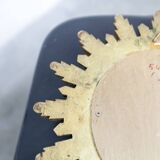 Vintage 1970s convex witch's eye sunburst mirror