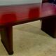 Bureau époque art déco , palissandre, cuir rouge hermes