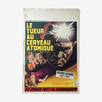 Affiche cinéma "Le Tueur au cerveau atomique" 36x54cm 1955