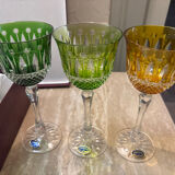 6 Roemers crystal wine glasses